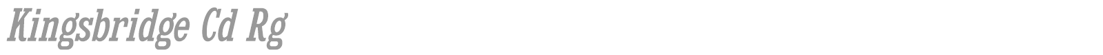 Kingsbridge font preview